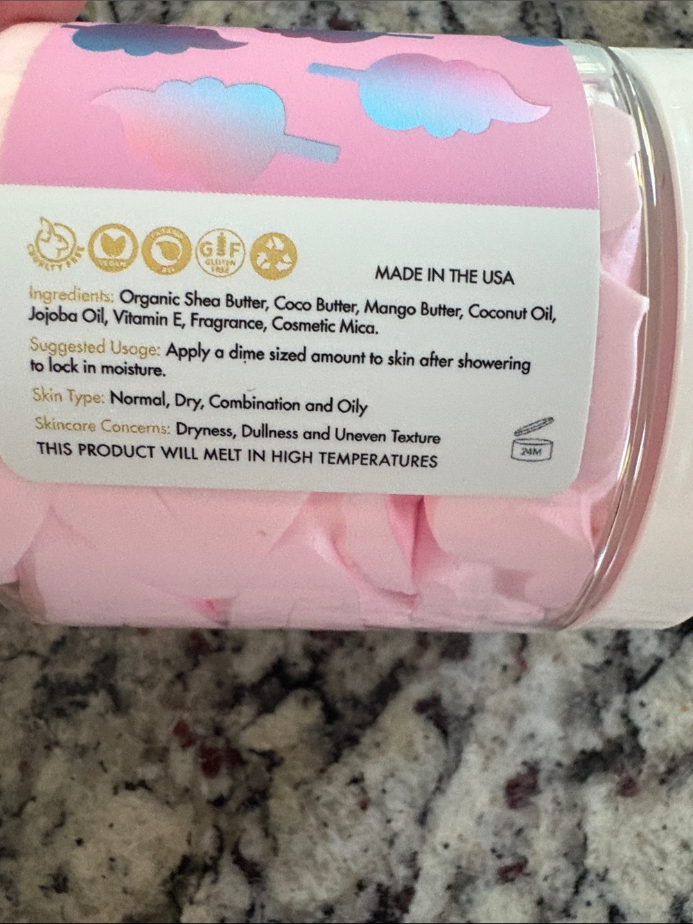 Aminnah Sugar Scrub and Body Butter Cotton Candy - Picture 5 of 8
